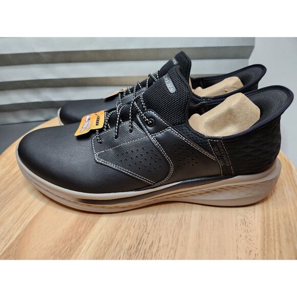 Skechers Hands Free Step Ins Slade Macklin Men's size 14 Black Tan - Picture 6 of 10